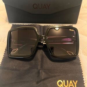 Quay Australia Black Oversized Sunglasses